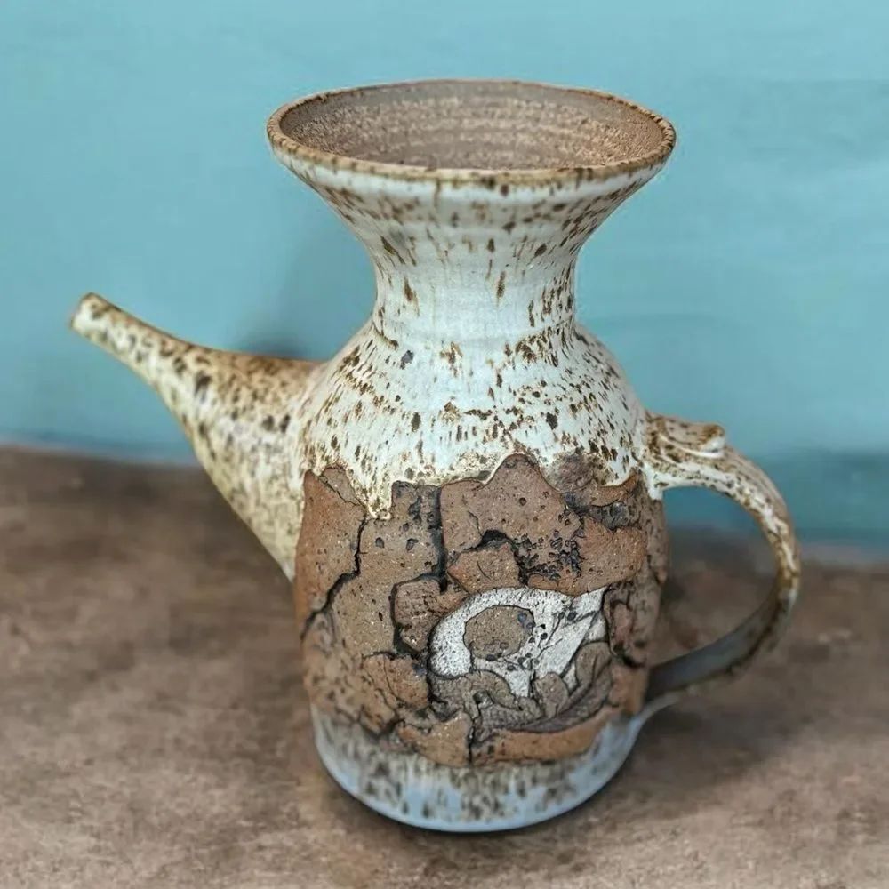 Vtg Stone Mountain Studio Art Pottery Decanter Stoneware by Jack Mason